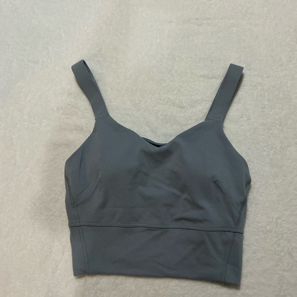 Lululemon cropped blue/grey cropped tank top
